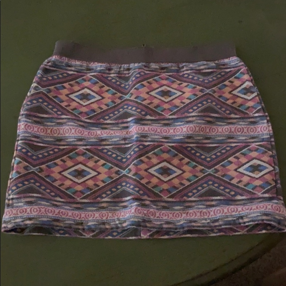 Aztec-print Skirt
